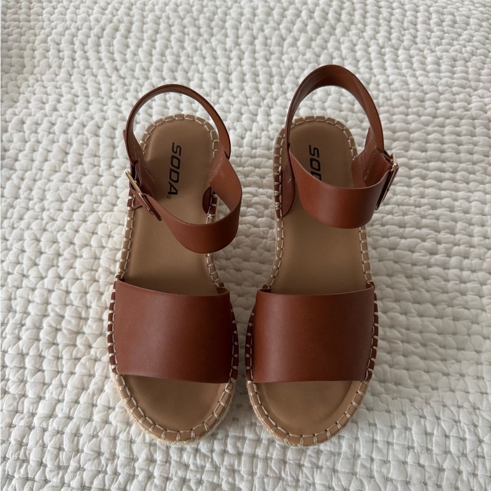 Soda Brown Sandals